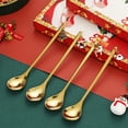 thumbnail image 6 of Tunhigl Christmas Stainless Steel Spoon Set - Cute Festive Doll Design Dessert Spoons & Forks, Durable Tableware Gift for Holiday Celebrations, 6 of 8