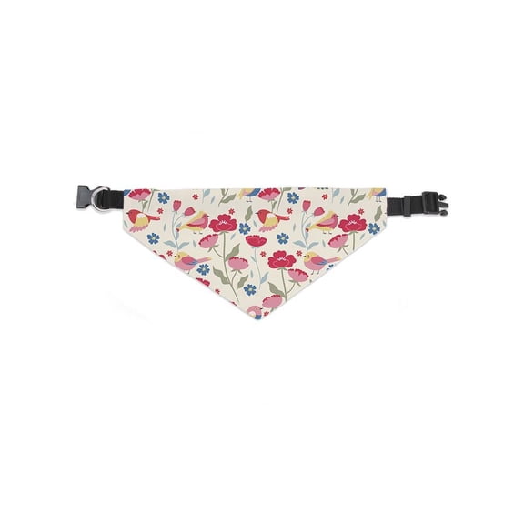 Birds And Flower Vintage Pattern Bandana  -Image by Shutterstock,  Large