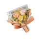 thumbnail image 1 of Ramo de flores hecho a mano Flores artificiales con eucalipto Regalo Flor de crochet Amarillo, 1 of 9