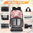 thumbnail image 2 of HUIACONG Strawberry Axolotl Kids Backpack 4-IN-1 Set for Boys Girls Ages 6-12 Detachable Lunch Box Pencil Case Water Bottle Holder School Backpack Lightweight 300g, 2 of 7