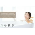 thumbnail image 5 of 59" Acrylic Freestanding Bathtub, Stand Alone Soaking Tub, Glossy White Acrylic, Toe-tap Chrome Drain, cUPC Certified, 5 of 10