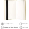 thumbnail image 3 of Portable Pen Holder,Pencil Holder,Pen Sleeve Case Pouch for Journals, Notebooks,Books,Rigid Tablet Covers,Hold 2 or 3 Pens,Adjustable Elastic Band,Detachable, 3 of 6