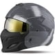 thumbnail image 3 of Casco de motocicleta de cara completa con combinación de personalidad de moda, casco retro para montar en las cuatro estaciones, casco de locomotora de medio casco, 3 of 5