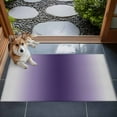 thumbnail image 4 of Dark Purple Grey Ombre 2x3 Door Mat Rug, Modern Abstract Art Gradient Non-Skid Rubber Backing Large Rectangle Rugs - Living Room Bedroom Home Office, Indoor Floor Mat Carpets Washable Rug, 4 of 9