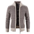 thumbnail image 2 of Sarkoyar Zipper Closure Men Cardigan with Pocket Polyester Precisely Detail Men Sweater for Dating Wear, 2 of 8