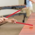 thumbnail image 2 of BRIGHTFUFU 2Pcs Therapeutic Design Rhythm Sticks Wood Dark Red for Beginners, 2 of 8