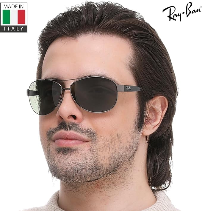 Ray-Ban RB3386 Pilot Shaped Non-Polarized Sunglasses for Men
