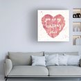 thumbnail image 3 of Jess Aiken 'Happy Hearts II Pink' Canvas Art, 3 of 4