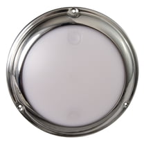 Lumitec Touch Dome White/Blue LED Light Stainless Finish 12/24v