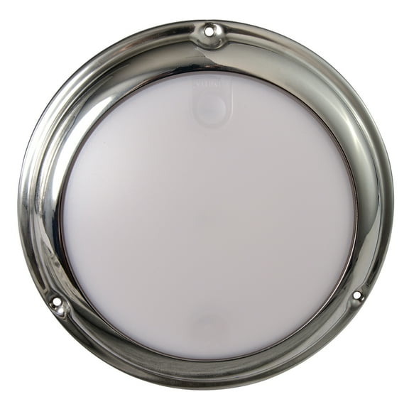 Lumitec Touch Dome White/Blue LED Light Stainless Finish 12/24v