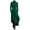 Green Dresses, variant on Womens Bodycon Dresses Long Sleeve High Neck Maxi Dress Irregular Hem Wrap Dress Vintage Club Party Dresses Black S
