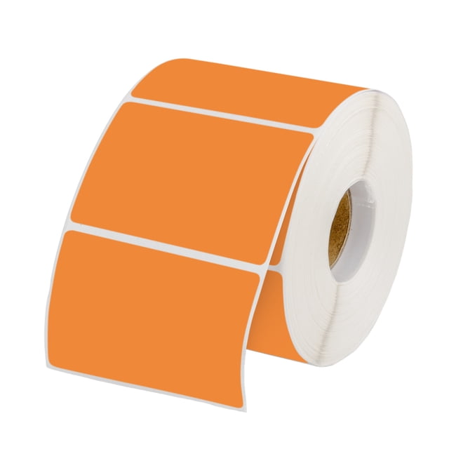 Muka 800 PCS 1.5" x 2.25" Color Direct Thermal Labels for Barcodes, Address, Consignment, Compatible with Thermal Label Printer-Orange-1.5 x 2.25 inch/800 pcs
