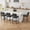 (V615-4001) Black lychee texture, variant on Modern 26" Counter Height Bar Stools Set of 2 with Back - Faux Leather Upholstered - Metal Legs - Padded Seat - Stylish Vintage Green - Perfect for Kitchen Island, Home Bar, Dining Area Vintage green