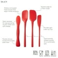 thumbnail image 5 of Tovolo Silicone Kitchen Utensils, Scoop and Spread Spoonula, Spatula, Jar Scraper, Candy Apple, Set of 4, 5 of 9