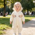 thumbnail image 2 of Gibobby Infant Baby Boys Long Sleeve Romper Summer 0 3 6 9 12 18 24Months 2T 3T Infant Onesie Unisex Newborn Baby Clothes(18-24 Months,Beige), 2 of 9