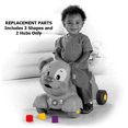 thumbnail image 2 of Fisher-Price Laugh and Learn Stride-to-Ride Puppy W9740 - Replacement Parts - Includes 3 Shapes and 2 Hubs, 2 of 4