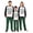 Green, variant on Matching Family Christmas Pajamas, What The Elf Long Sleeve Plaid Pants
