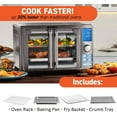 Gourmia GTF7520 Kitchen Air Fryer Toast Oven with Fry Clear Window