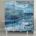 thumbnail image 2 of Laural Home  Blue Waves Shower Curtain, 2 of 2