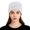 1-White5362, variant on XIAOCHA Snowflake‑Rhinestone Beanie for Women，Gem‑Trim Fall‑Winter Outdoor Toque,White