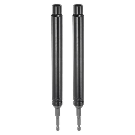 

Extra Long Hollow Socket 12mm x 200mm Deep Well Impact Nut Driver with Power Drill Adapter 2 Pack