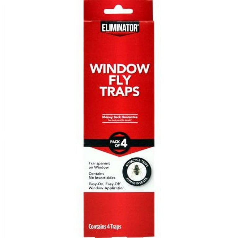 Window Fly Traps – 12 Pack, Transparent Sticky Fly Trap for Windows