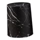 thumbnail image 3 of Cubo de basura de imitación de mármol con tapa abatible, moderno y de fácil mantenimiento. Negro Talla S, 3 of 9