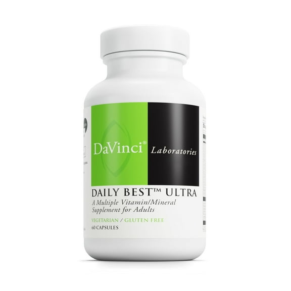 DaVinci Labs Daily Best Ultra - Once Daily Multivitamin - 60 Vegetarian Capsules