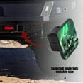 thumbnail image 5 of Hitch Cover Fits For 2-Inch Hitch,Polar Bears On Rocks Under A Dazzling Green Aurorarubber Trailer Hitch Cover Tube Plug Insert,Car Exterior Accessories, Receiver Tube Hitch Plug, 5 of 6