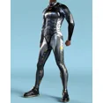 thumbnail image 2 of Mono sexy con estampado 3D para hombre, disfraz de Halloween, cosplay, cremallera frontal, Zentai, colorido, para fiesta, carnaval, 2 of 5