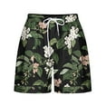 thumbnail image 4 of cocolona Womens Summer Casual Shorts Elastic Waist Drawstring Floral Vacation Beach Shorts Lounge Shorts Pants with Pockets, 4 of 5