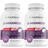 Healblend D-Mannose Capsules - Liver & Urinary Tract Health Supplement for UTI, Bladder Infection, Kidney Support & Bloating Relief - 60 Capsules (2 Pack)