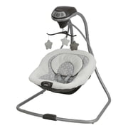 Graco Simple Sway Baby Swing with Vibration and Music, Abbington, 6-Speed
