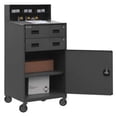 thumbnail image 3 of Durham PSD-2430-4-D-95 14 Gauge Steel Special Purpose Mobile Workstation with Drawer & 4 Shelves, Gray - 55.75 x 30 x 24 in., 3 of 3