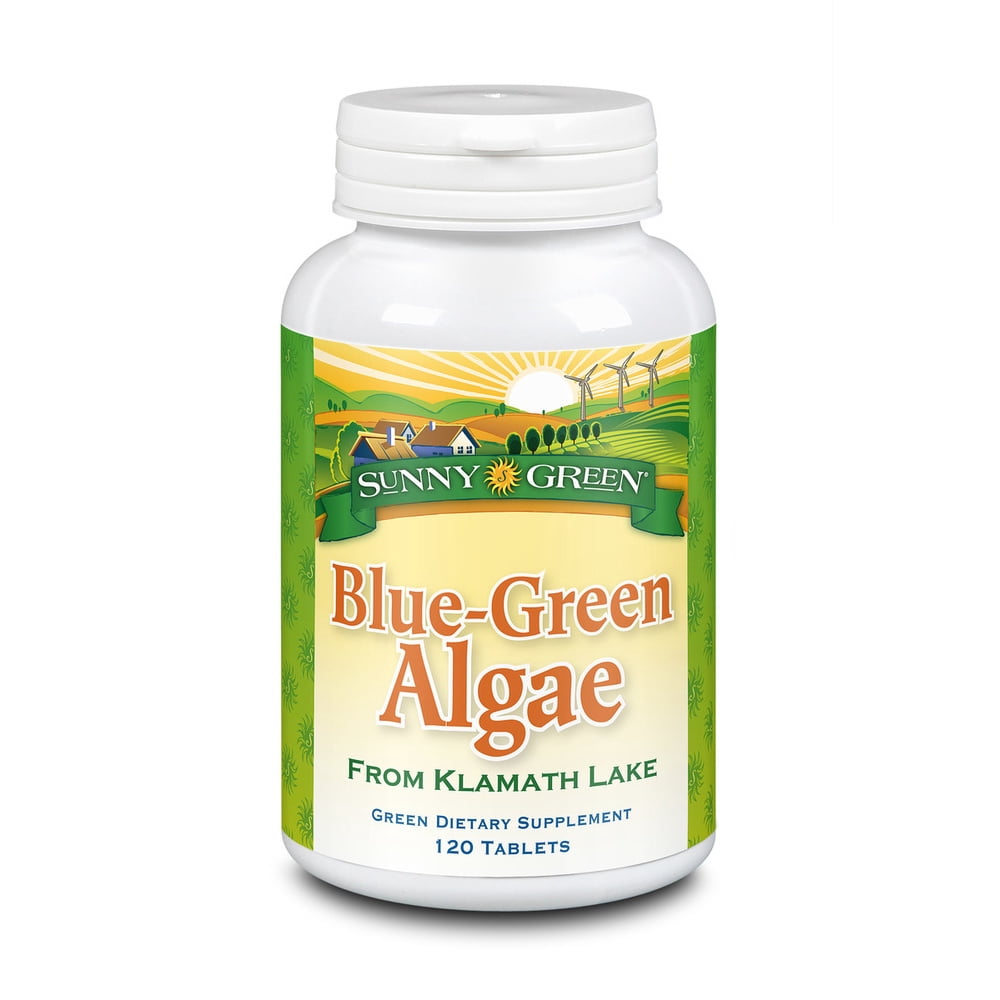 Blue-Green Algae 500mg Sunny Green 120 Tabs - Walmart.com - Walmart.com