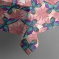 thumbnail image 5 of White Butterfly Red Blue Leaf Pattern Square Tablecloth,Waterproof Square Table Cover,Wipeable Spillproof Washable Table Cover for Home Kitchen Party Decor 52"x52"(132x132cm), 5 of 6