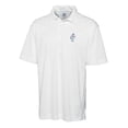 thumbnail image 2 of Men's Cutter & Buck White Houston Oilers Throwback Logo DryTec Genre Textured Solid Polo, 2 of 3