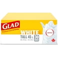 thumbnail image 2 of Glad White Garbage Bags - Tall 45 Litres -, 2 of 5