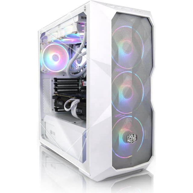 AVGPC Blizzard PC para Juegos - Intel Core i9 11900KF NVIDIA GeForce RTX 5060 Ti, 32GB DDR4, 1TB NVME M.2 SSD, Refrigerador Líquido de 360 Mm, Ventiladores ARGB, Wifi/AC, Funda Blanca de Malla TD500,