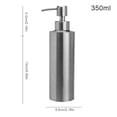 thumbnail image 3 of Bewildely Dispensador de líquido de jabón de 350ml, tipo prensa de acero inoxidable, recipientes para botellas de loción, soporte para Suministros de limpieza para el hogar, 3 of 6