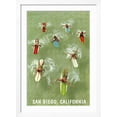thumbnail image 2 of Art.com Surfers Paddling Away, San Diego, California Art Print, White Frame Wall Art, 32" x 44", 2 of 5