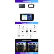 Sehmtoo Car Radio Double Din Android 12 Car Stereo Radio GPS Sat Nav For Mercedes Benz ML/GL/W164/GL320/X164 In Dash Car Head Unit Support Carplay DSP DAB RDS 4G+64G