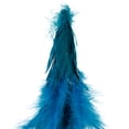 thumbnail image 5 of Northlight Small Two-Tone Layered Feathers Cone Tree Christmas Decoration - 16" - Turquoise, 5 of 6