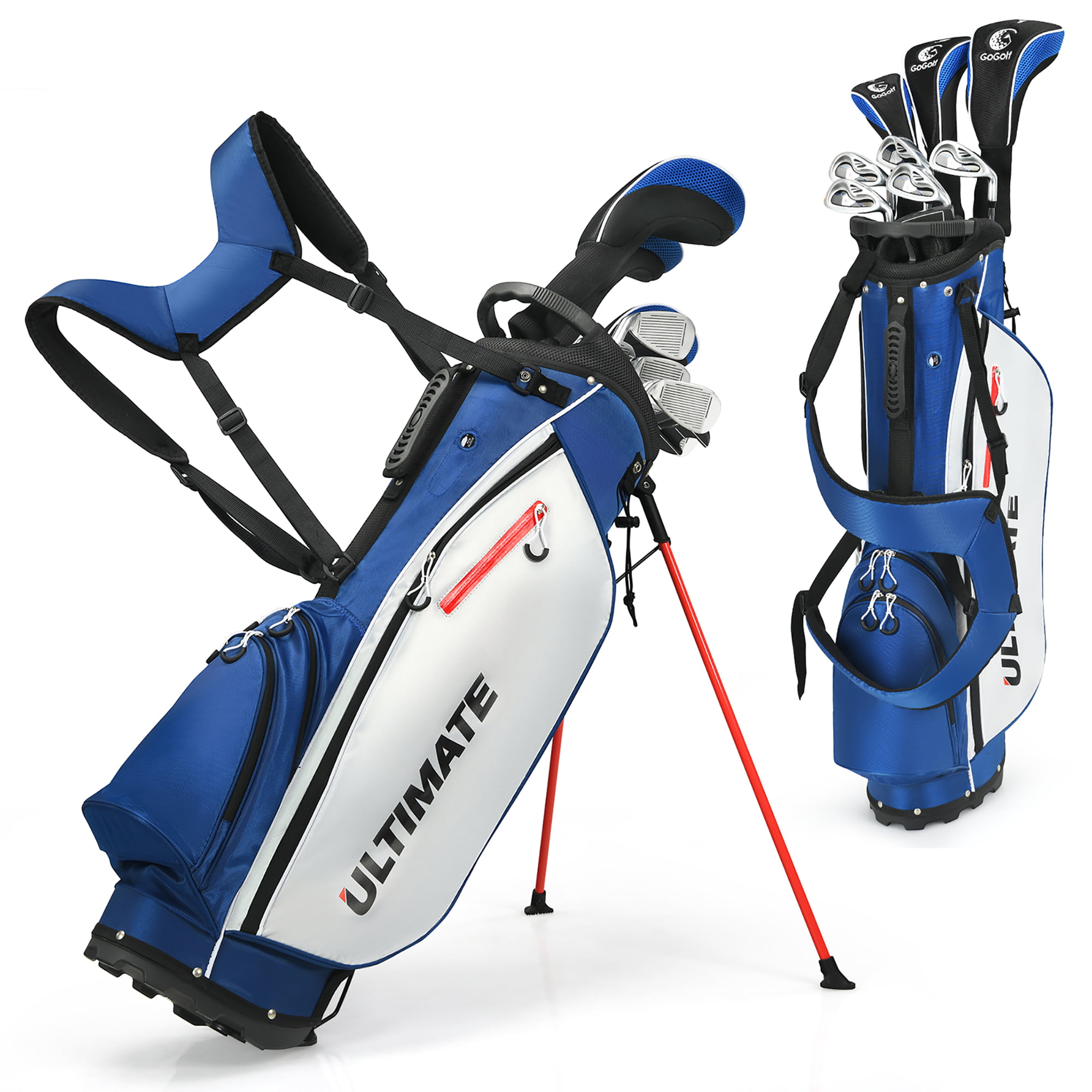 Men's Complete Golf Clubs Package Set 10 Pieces Includes Alloy Driver -  Walmart.com