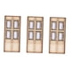 thumbnail image 2 of Puerta exterior hueca de madera en miniatura, mueble para jardín, puerta hueca, juego de simulación C, 2 of 9