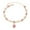 A, variant on Love Heart Bracelet Alloy Adjustable Bangle Bracelets for Womens Gifts Simple Cubic Zirconia Birthstone