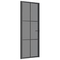 thumbnail image 1 of Puerta interior VidaXL, vidrio ESG negro templado duradero, 1 of 8