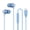 Blue BU, variant on Giunmcul Holiday Saving Sports Earphones, Ear, Subwoofer, Wired Headphone with Microphone for Both Men and Women