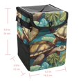 thumbnail image 5 of Turtle Foldable Car Trash Bin with Lid, Leak-Proof Mini Trash Can for Car with Hanging Storage Bag, 5 of 6