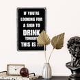thumbnail image 5 of Funny Bar Decor Man Cave Accessories Bar Signs For Home Bar Wall Decor 12x8 Inches, Black, 5 of 5